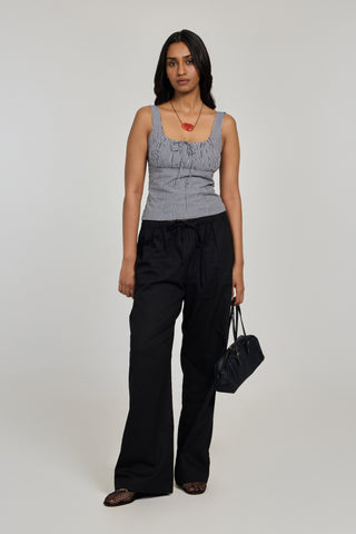 Lille Top - Black Check