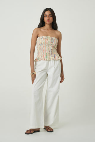 Tara Top - Woven Stripes