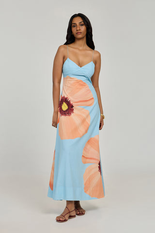 Alfama Dress Poppy Azure