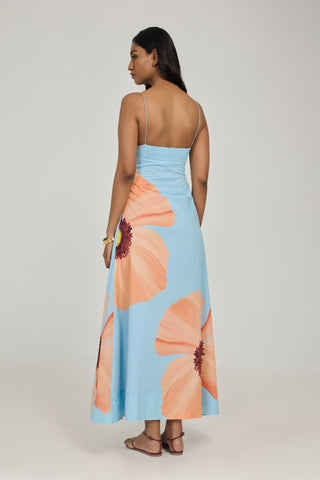 Alfama Dress Poppy Azure
