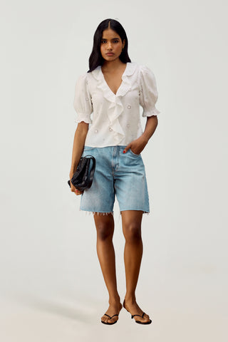 Amber Top - White