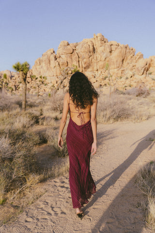 Bari Dress - Mulberry Etch