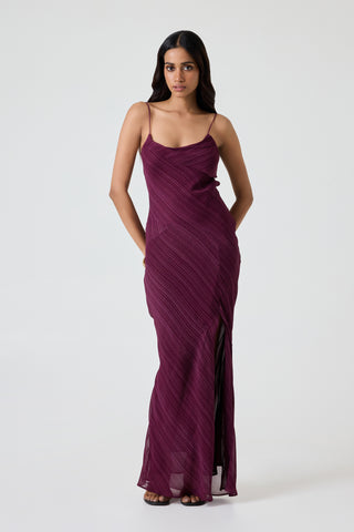 Bari Dress - Mulberry Etch