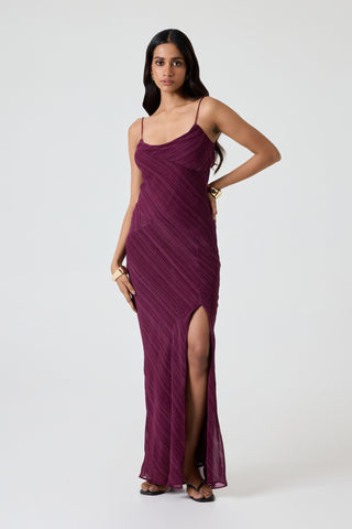 Bari Dress - Mulberry Etch