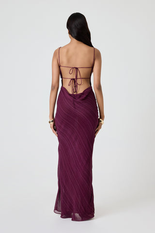 Bari Dress - Mulberry Etch