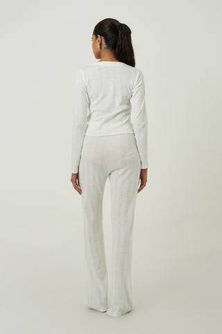 Canary Cardigan - Pointelle