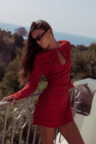 Cassis Dress - Carmen Dot