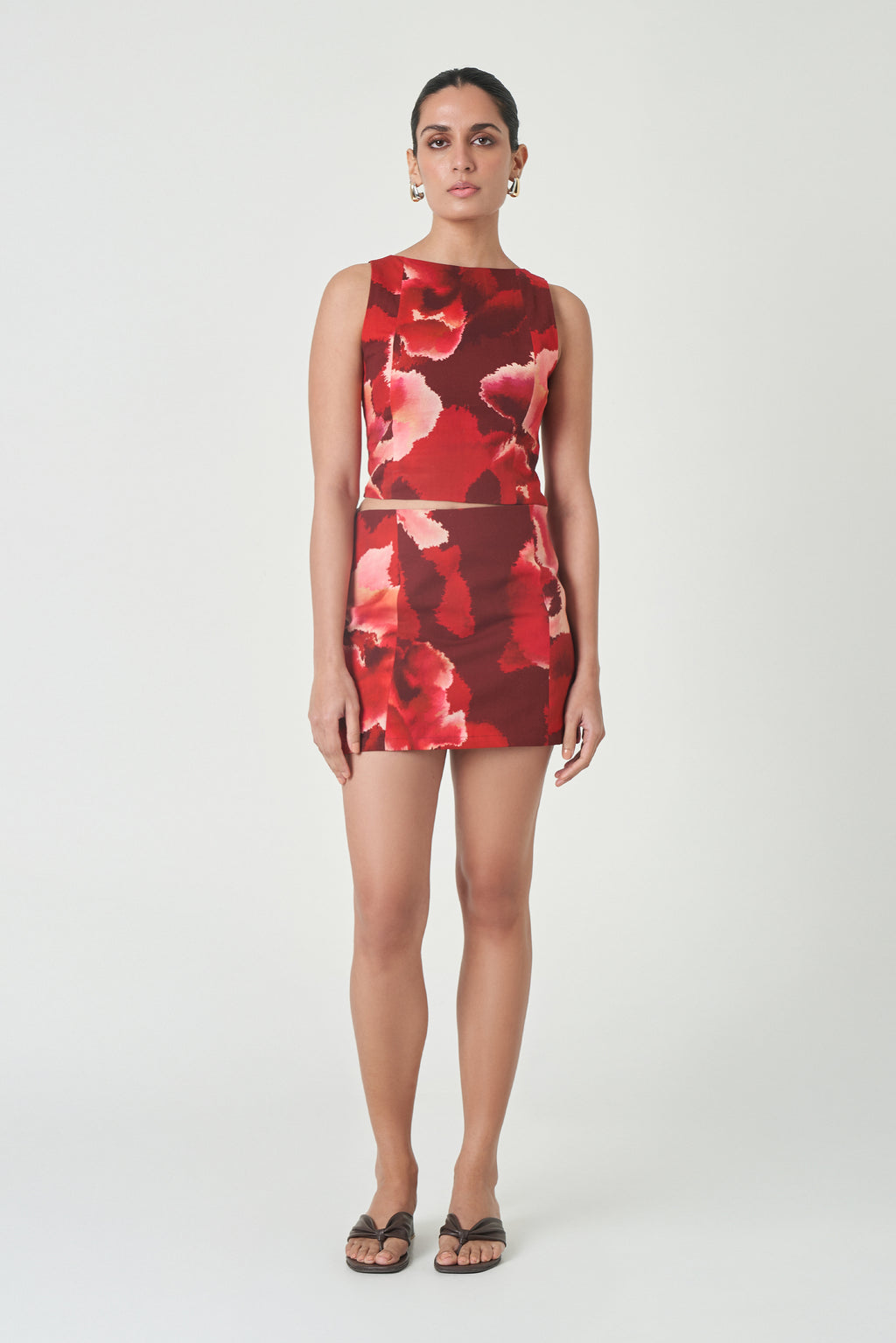 Roma Skirt - Poppy – Summeraway.in