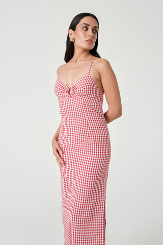 Dorset Dress - Cherry Check