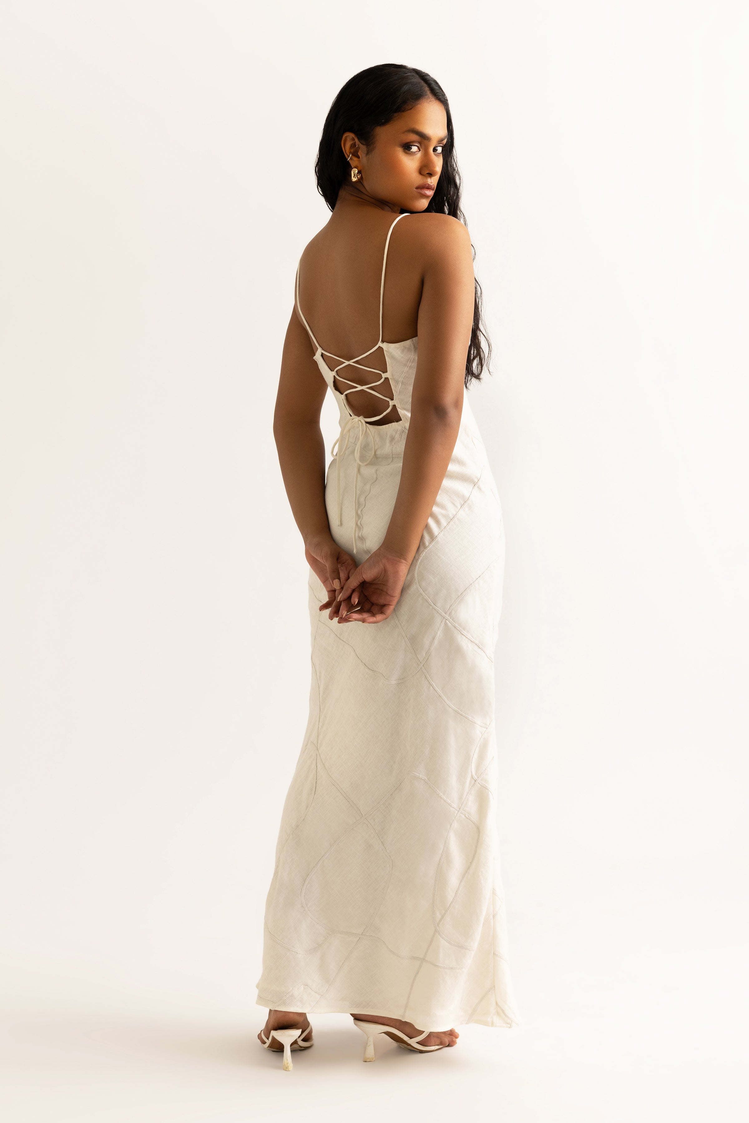 elva maxi dress Elva Applique Maxi Dress