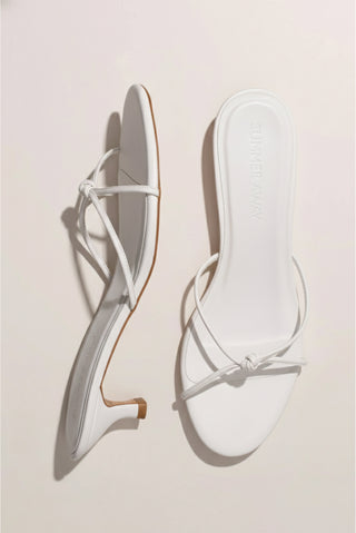 Kayla Heeled Sandal - White