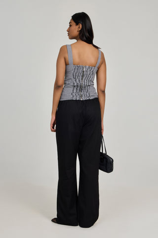 Lille Top - Black Check