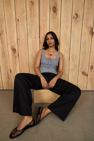 Lille Top - Black Check