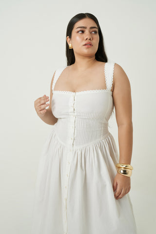 Luna Dress - White