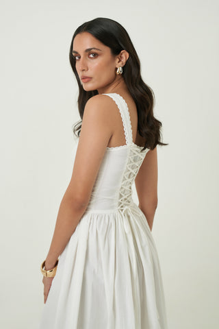Luna Dress - White