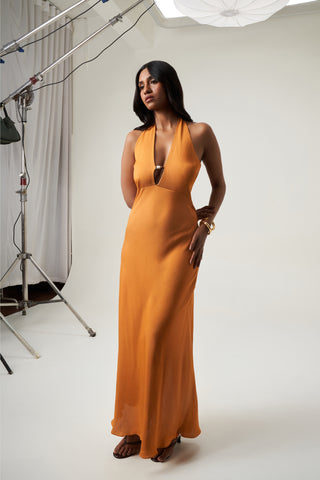 Malta Dress - Tangerine