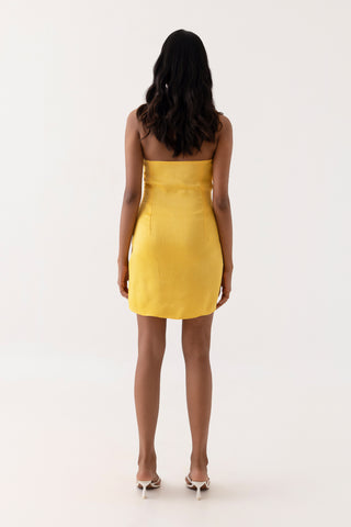 Marais Mini Dress - Yellow | Sample