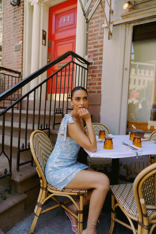 May Mini Dress - Sky | Rescue