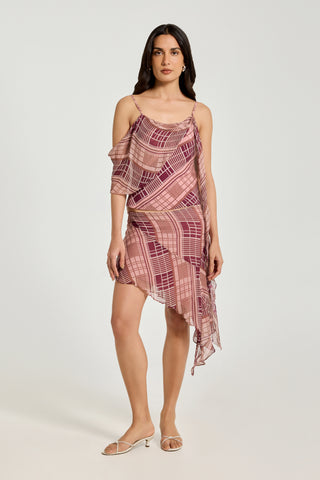 Zirra Skirt - Blush Plaid