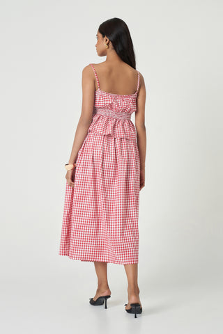 Juno Skirt - Cherry Check