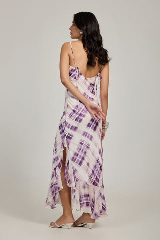 Odelle Dress - Blurred Plaid