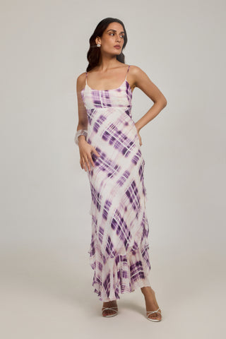 Odelle Dress - Blurred Plaid