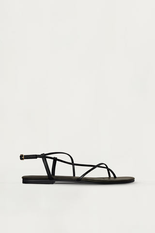 Remy Flat Sandal - Black