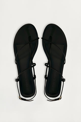 Remy Flat Sandal - Black