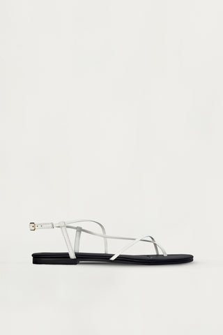 Remy Flat Sandal - White