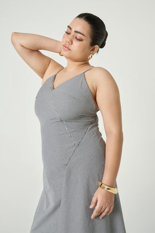 Riviera Dress - Black Check