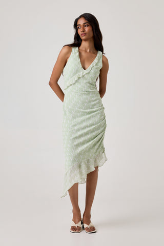 Solano Dress - Honeydew Geo