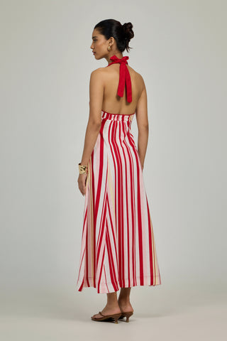 Vionna Dress - Sunset Stripe