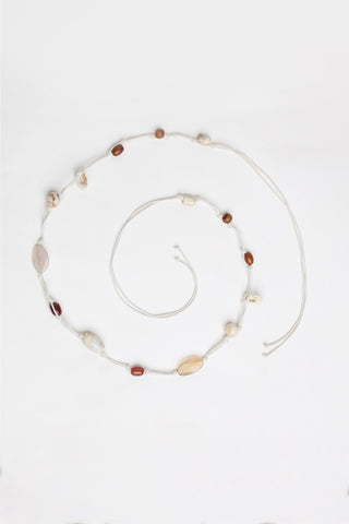 Beaded Belt -  White