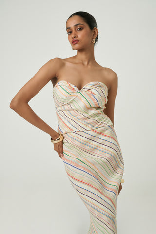 Zahara Top - Woven Stripes
