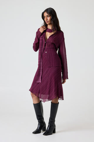 Zinia Top - Mulberry Etch