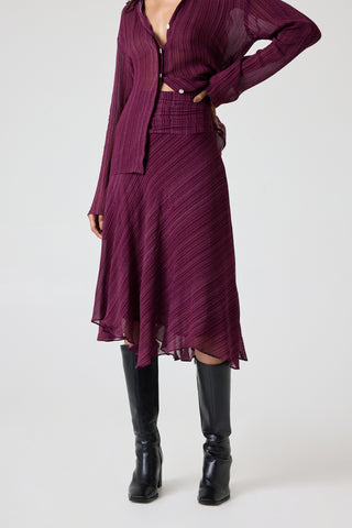Paros Skirt - Mulberry Etch